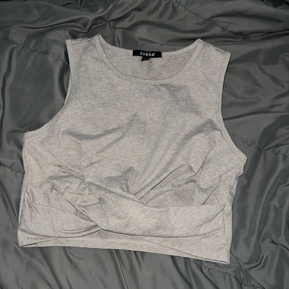 Light pink crop top